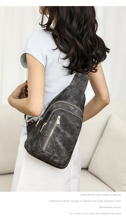 Women Bag Fashion Sling Bag for Woman High Quality PU Leather Pack Crossbody Chest Bolsa Feminina Sacs À Main Shoulder Messenger