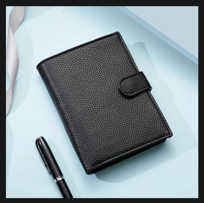 Men's And Women's PU Leather Wallet Travel Passport Wallet Multi Card Slot Credit Card Holder Wallet Travel Accessories