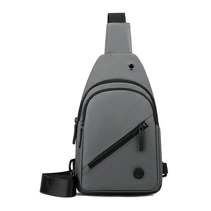 Lightweight Men's Chest Bag, Casual Nylon Crossbody Bag,Hiking Multipurpose Sling Bag for Outdoor Sports & Daily Commute