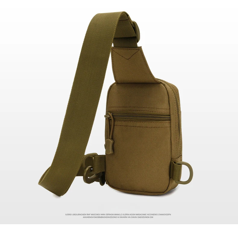 Tactical Chest Bag Military Trekking Pack EDC Sports Bag Shoulder Bag Crossbody Pack Assault Pouch for Hiking Cycling Camping