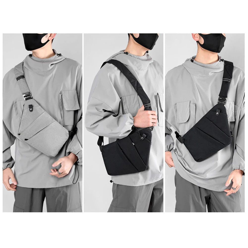 Travel Personal Anti-theft Crossbody Bag Mini Cross Body Bags Male One Shoulder Sling Bag Leisure Anti-splash Men's Chest Bag