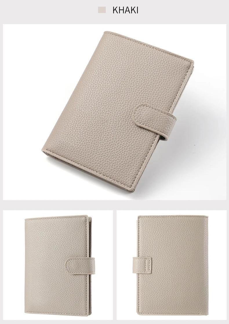 Men's And Women's PU Leather Wallet Travel Passport Wallet Multi Card Slot Credit Card Holder Wallet Travel Accessories
