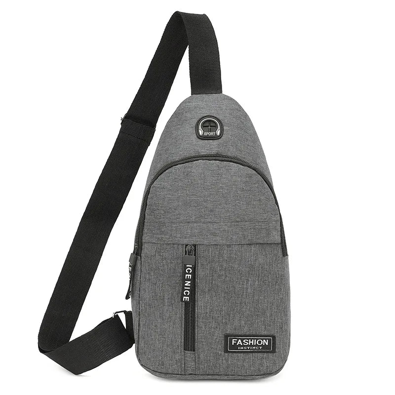 Men's Oxford Cloth Crossbody Bag New Trend Chest Bag Fashionable and Portable Shoulder Bag