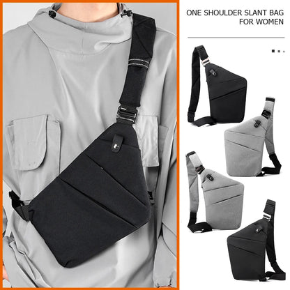 Travel Personal Anti-theft Crossbody Bag Mini Cross Body Bags Male One Shoulder Sling Bag Leisure Anti-splash Men's Chest Bag