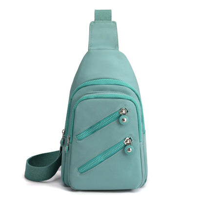 Sling Chest Bag for Women Nylon Fashionable Fanny Pack Shoulder Bags for Women Chest Waist Pack for Travel Crossbody Bags 2024