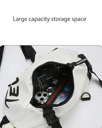 Men's One Shoulder Crossbody Small Bag New Simple And Lightweight Multi Functional Chest Bag Running Sports Cycling Bag Women