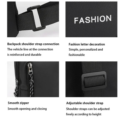 Casual Solid Men Crossbody Bags Male Oxford Handbag Shoulder Bags Boy Messenger Bags 2023 Man Handbags for Travel Satchel Black