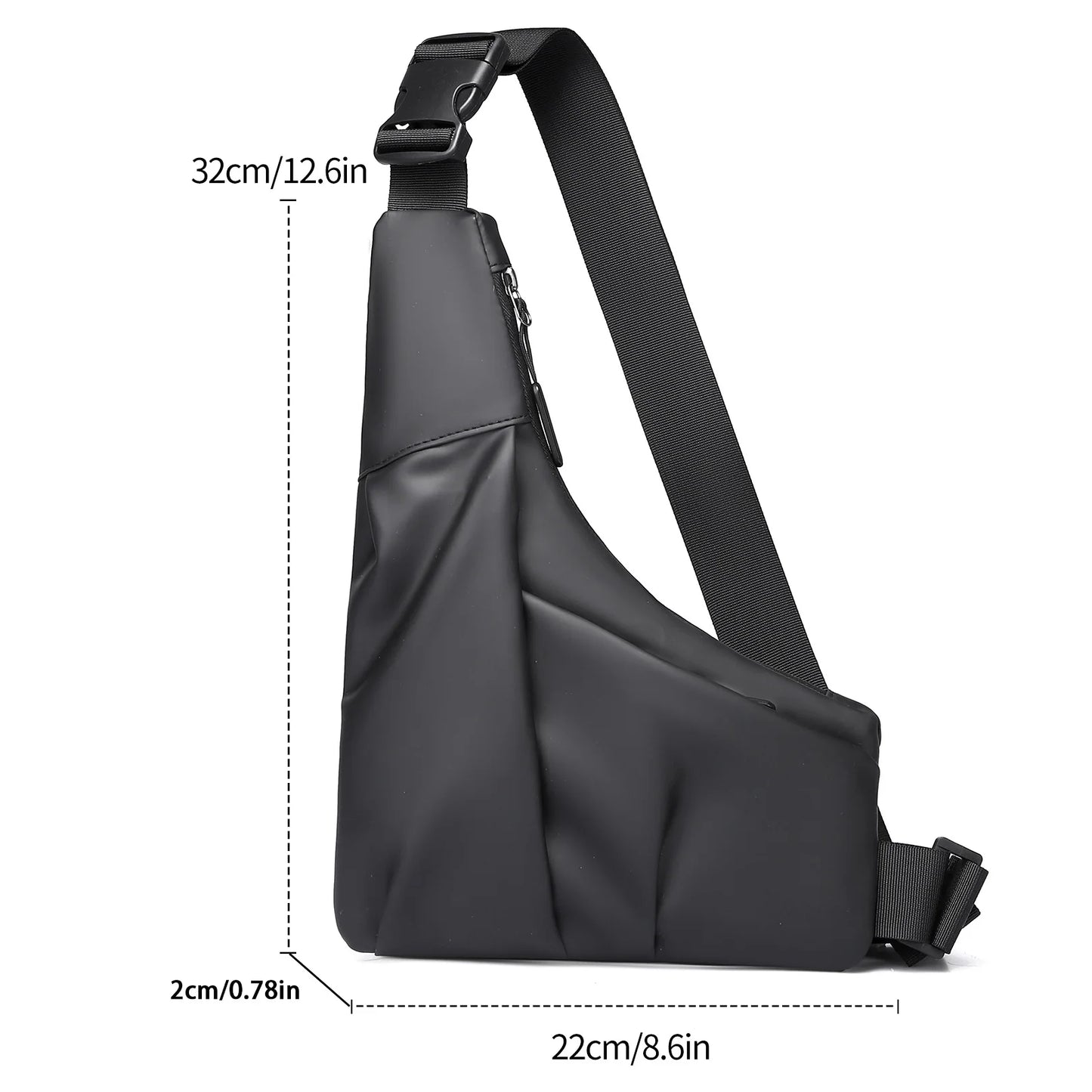Stylish, Simple, Neutral Style, Large Capacity, Multifunctional, Durable And Scratch-resistant Men's Casual Shoulder Bag