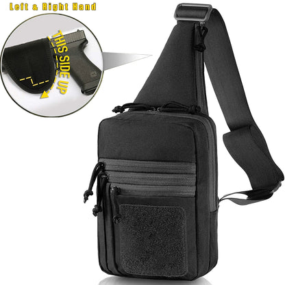 Concealed Carry Gun Bag Shoulder Strap for Pistol Holster Shoulder Chest Bag for Left and Right Hunting Outdoor