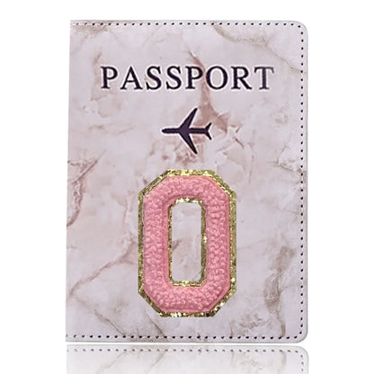 Fashion Passport Protective Cover Embroidery Letter Pattern Travel Passport Holder Wallet Gift PU Leather Card Case Cover Unisex