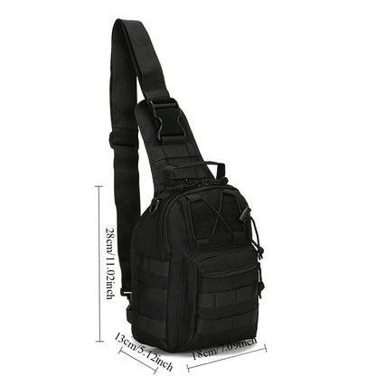 Men's Outdoor Chest bag Camo Shoulder Bag Sling Backpack Oxford Mountain Camping Fishing Trekking