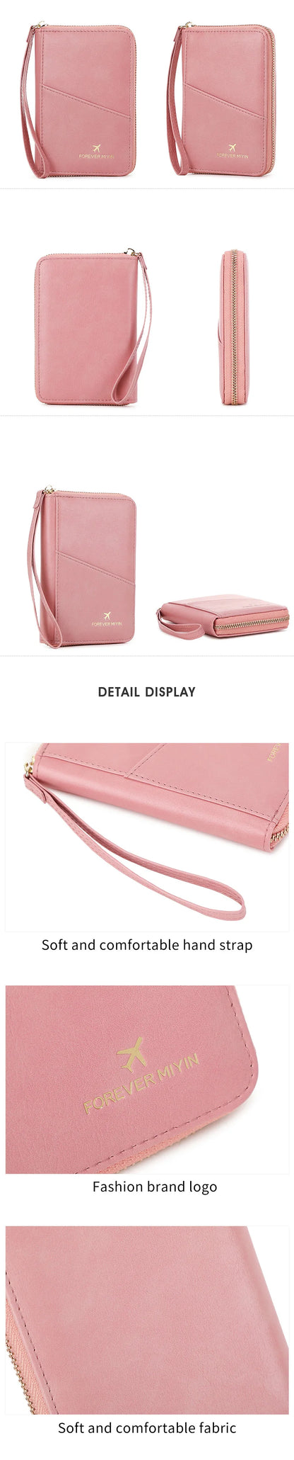 New retro passport bag for men and women RFID fashionablepassport cover multifunctionalPUleather passport clip travelaccessories