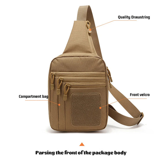 D12 Invisible Sling Waterproof and Wearable Crossbody Hunting and Camping Tactics Outdoor Shoulder Bag Versatile Wilderness