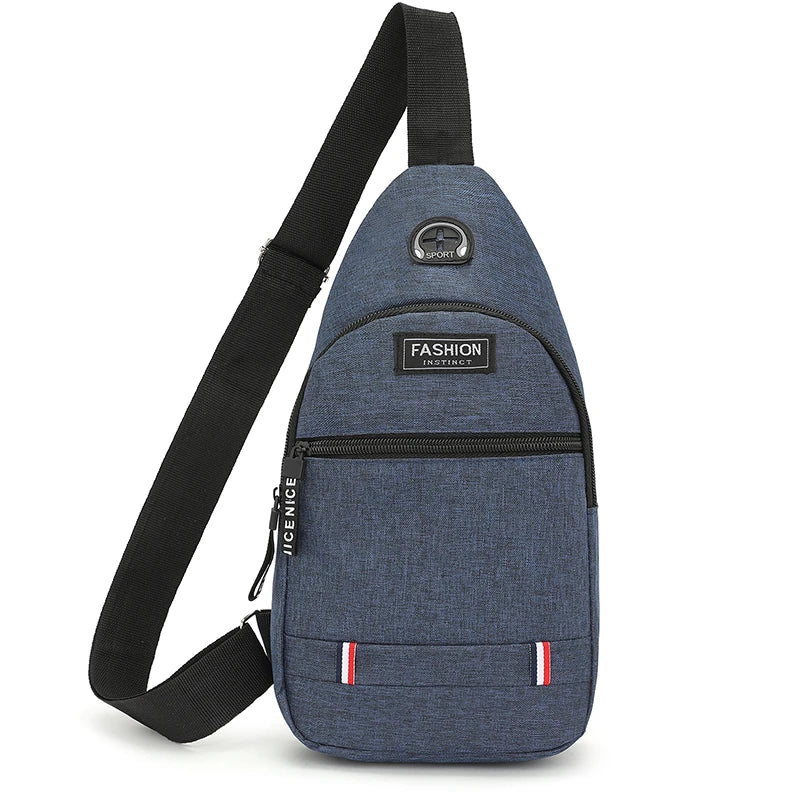 Chest Bag Men's One Shoulder Crossbody Bag Large Capacity Outdoor Sports Leisure Fashion Small Shoulder Bag Backpack Men's