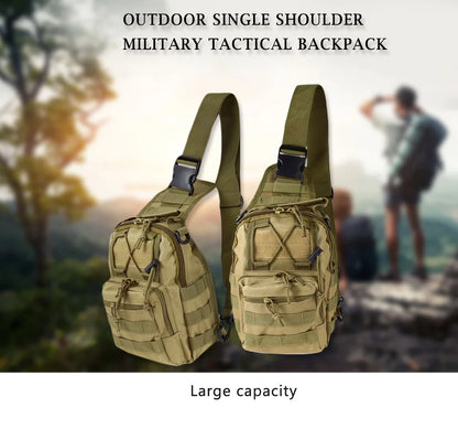 Tactical Shoulder Backpack Rover EDC Outdoor CCW Sling Bag Waterproof Hiking Camping Pack Concealed Range Bag Hunting Daypack