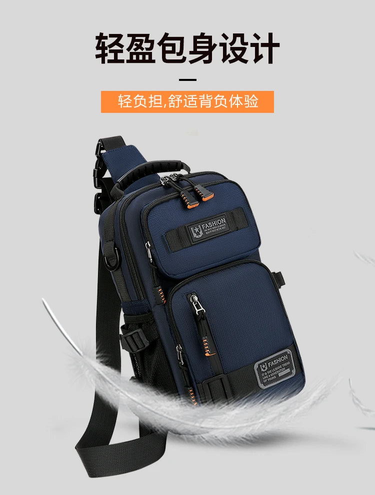 Fashion Men's Waist Packs Chest Bag High Quality Oxford Crossbody Bags For Men Fashion Casual Men Bag Handbag Male Chest Pack