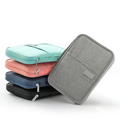 Women Multi-Function Waterproof Travel Passport Holder Cover Case Pink Bags Family Document Organizer Travel Accessories Bag
