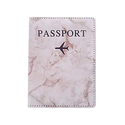 Fashion Passport Protective Cover Embroidery Letter Pattern Travel Passport Holder Wallet Gift PU Leather Card Case Cover Unisex
