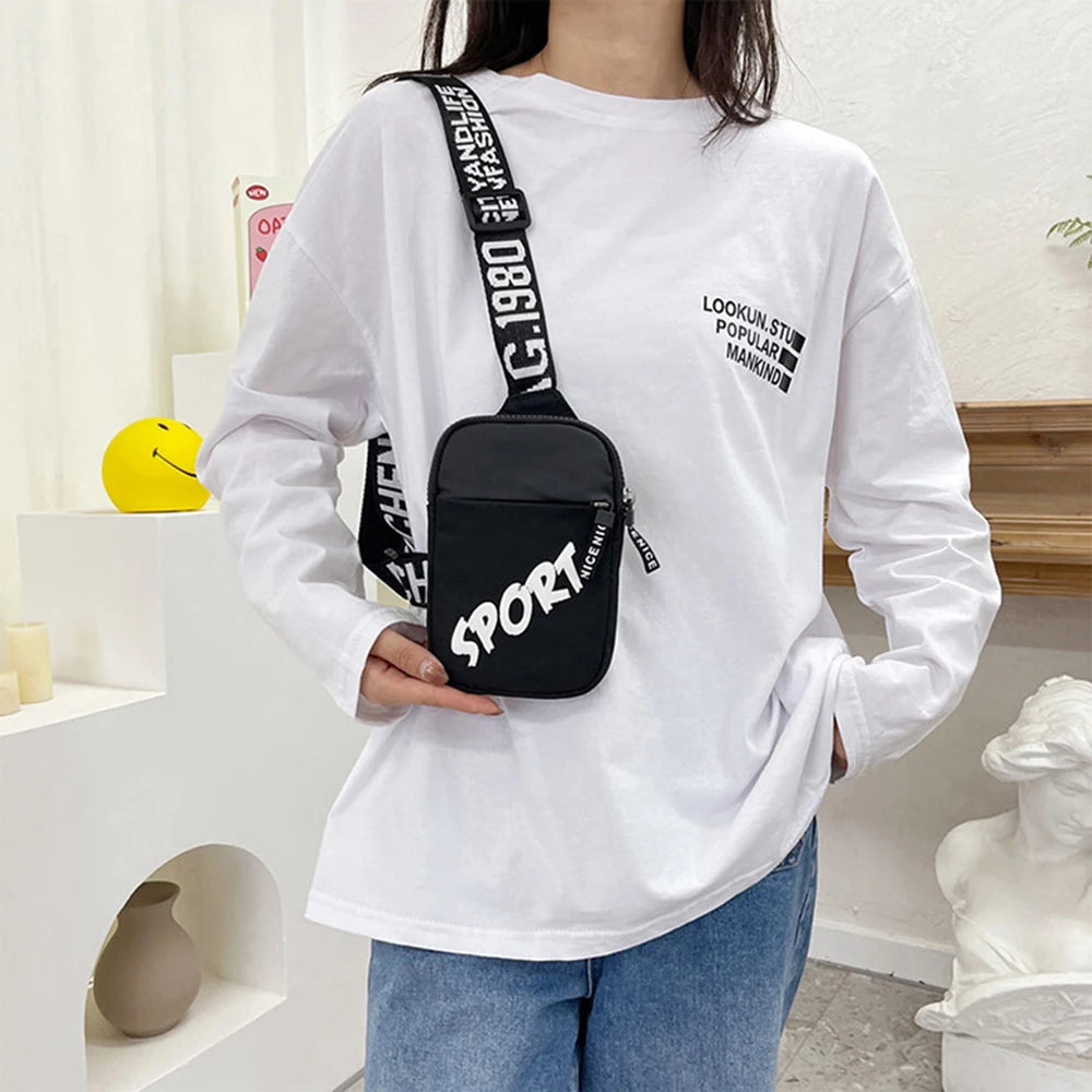 Men's Shoulder Bag INS Trend Waterproof Small Backpack Mobile Phone Man's Messenger Bag Square Bag Crossbody Bags
