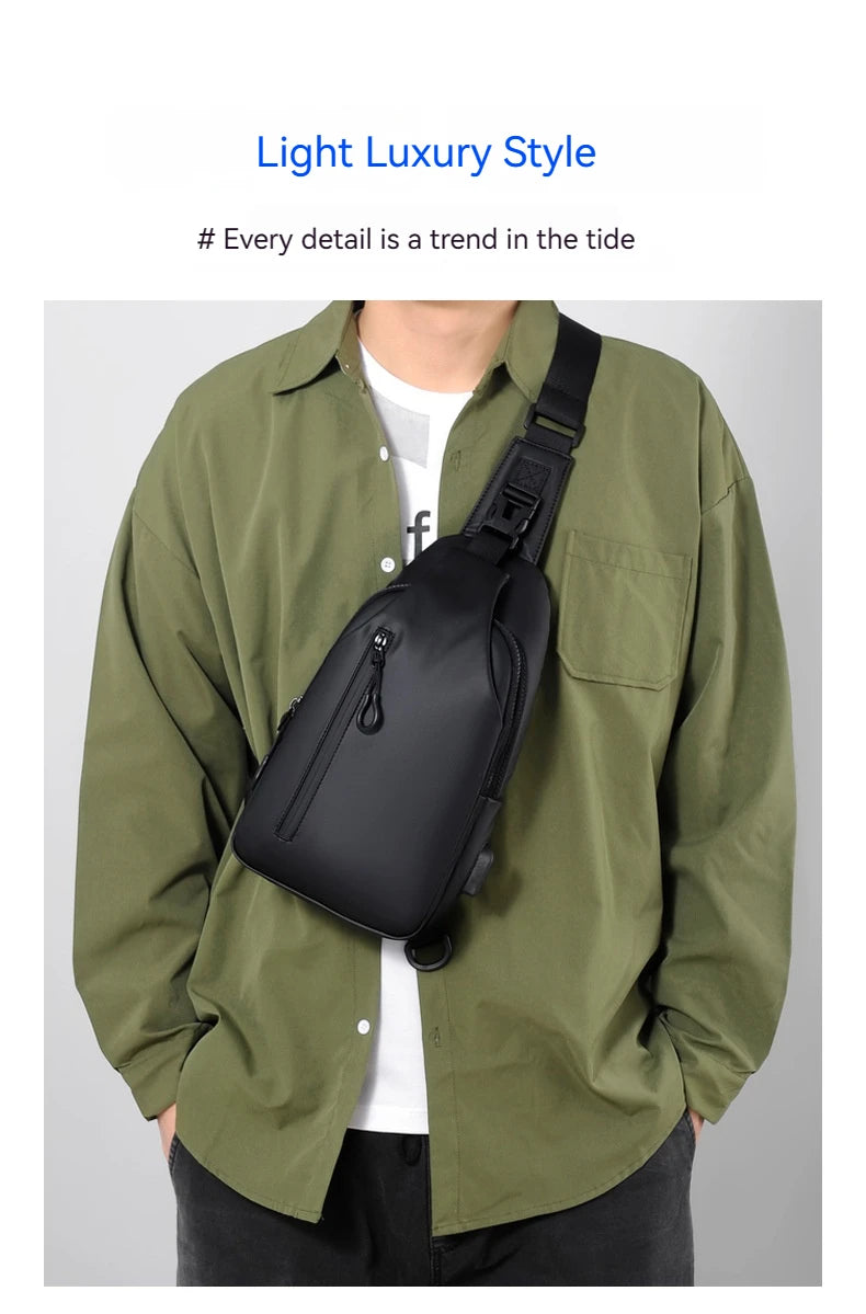 Rilibegan Shoulder Bag Fashionable Large Capacity Waterproof Lightweight Leisure Soft Comfortable Crossbody Bag