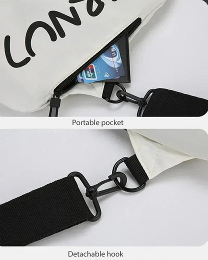Men's One Shoulder Crossbody Small Bag New Simple And Lightweight Multi Functional Chest Bag Running Sports Cycling Bag Women