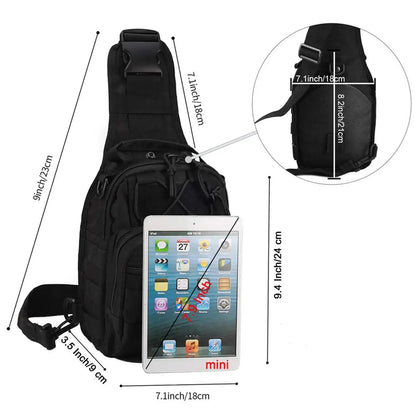 Tactical shoulder bag nylon high quality bag compact for outdoor sports hunting adventure Single Shoulder Chest backpack Camping