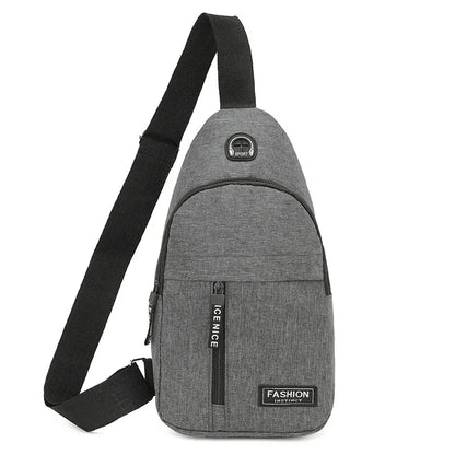 Men's Oxford Cloth Crossbody Bag New Trend Chest Bag Fashionable and Portable Shoulder Bag
