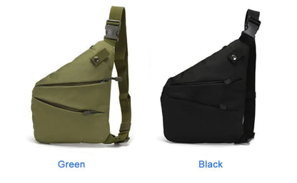 DIENQI Anti-theft Men Chest Bag Waterproof Chest Pack Travel  Personal Pocket Tactical Male Sling Bag Chest Cross body Bag Pauch