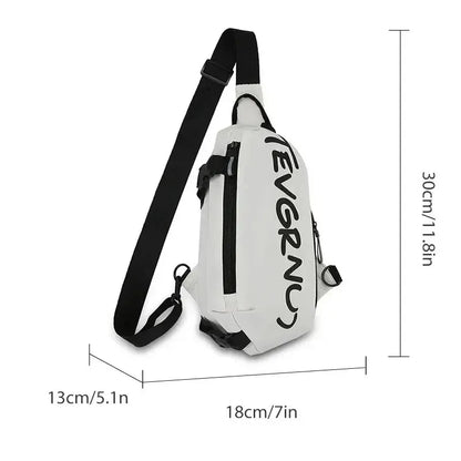 Men's One Shoulder Crossbody Small Bag New Simple And Lightweight Multi Functional Chest Bag Running Sports Cycling Bag Women