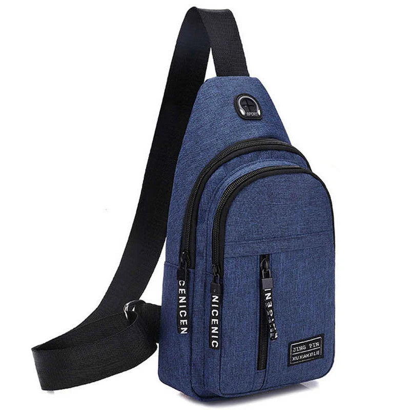 Men Shoulder Bags Chest Bag Multifuncional Crossbody Bags Travel Sling Bag