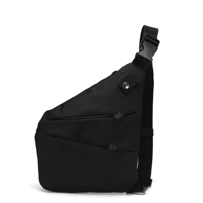 DIENQI Anti-theft Men Chest Bag Waterproof Chest Pack Travel  Personal Pocket Tactical Male Sling Bag Chest Cross body Bag Pauch