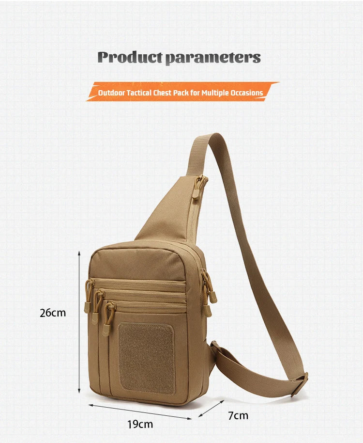 D12 Invisible Sling Waterproof and Wearable Crossbody Hunting and Camping Tactics Outdoor Shoulder Bag Versatile Wilderness