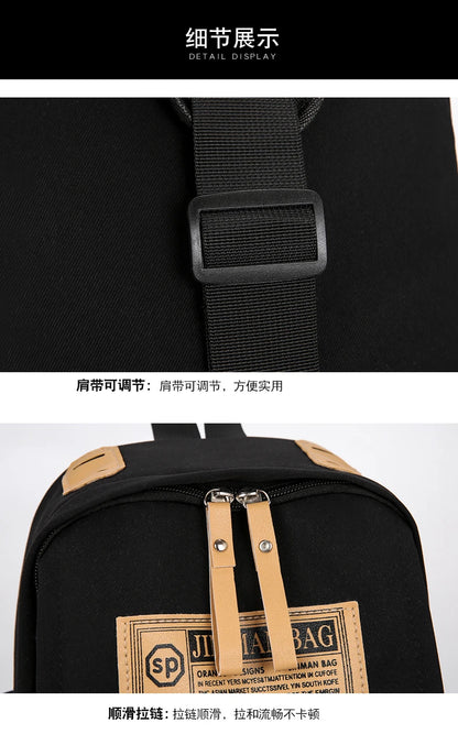 Chest Bag Shoulder Bag Women and Man Sling Crossbody Bag Messenger Waist Pack Bag Unisex