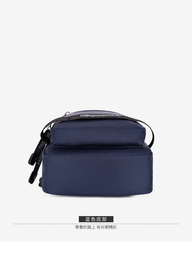 Chest Bag For Men New Large Capacity Shoulder Travel Lightweight Nylon Crossbody Bag Backpack