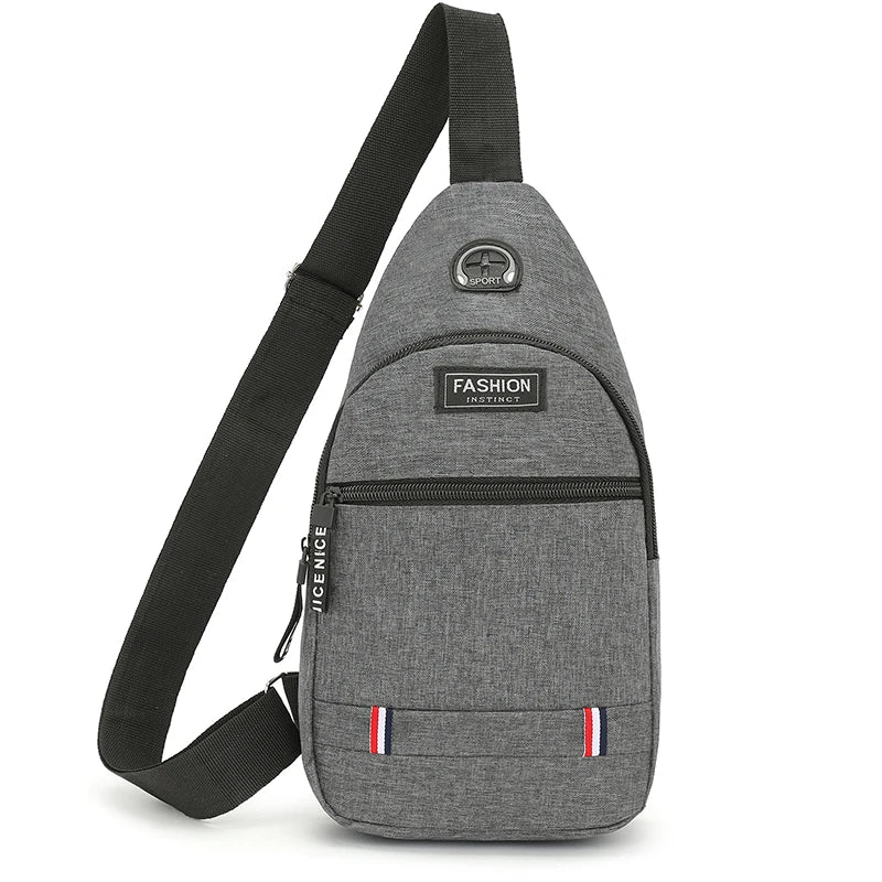 Chest Bag Men's One Shoulder Crossbody Bag Large Capacity Outdoor Sports Leisure Fashion Small Shoulder Bag Backpack Men's