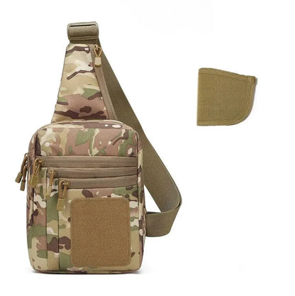 D12 Invisible Sling Waterproof and Wearable Crossbody Hunting and Camping Tactics Outdoor Shoulder Bag Versatile Wilderness