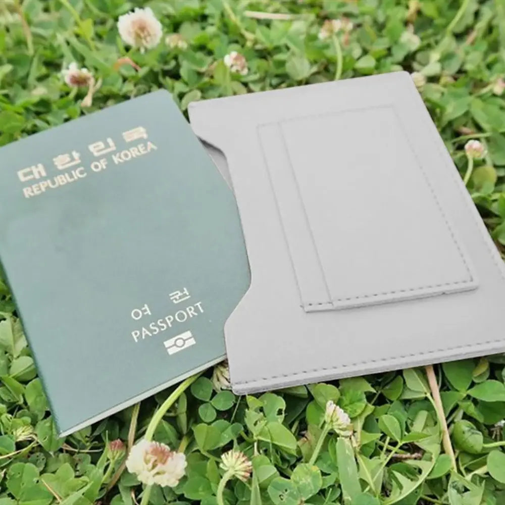 2025 Women Portable Multicolor Passport Cover Holder Case Multi-slots Waterproof Card Holder Men PU Leather Passport Bag Unisex