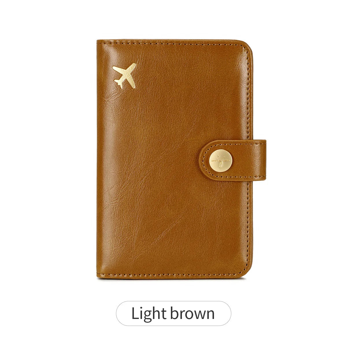 Minimalist and fashionable RFID passport clip multifunctional PU leather wallet case ID card credit card holder travel accessory