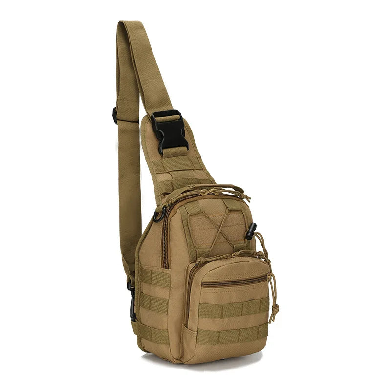Men's Outdoor Chest bag Camo Shoulder Bag Sling Backpack Oxford Mountain Camping Fishing Trekking