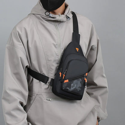 Chest Bag Men's One Shoulder Crossbody Bag Large Capacity Outdoor Sports Leisure Fashion Small Shoulder Bag Backpack Men's