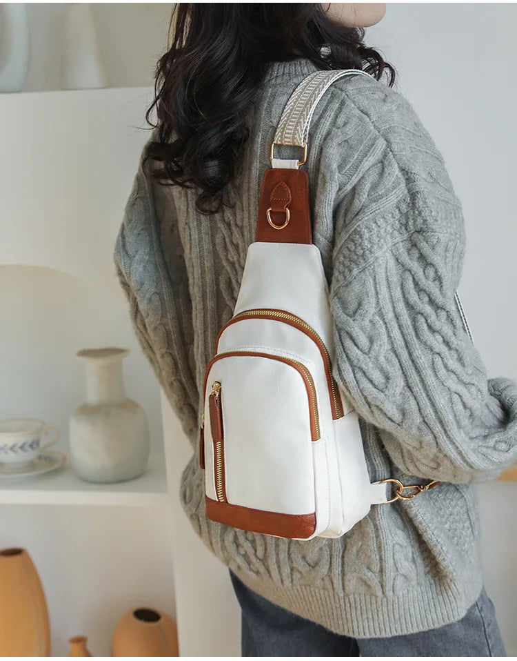 Women Bag Fashion Sling Bag for Woman High Quality PU Leather Pack Crossbody Chest Bolsa Feminina Sacs À Main Shoulder Messenger