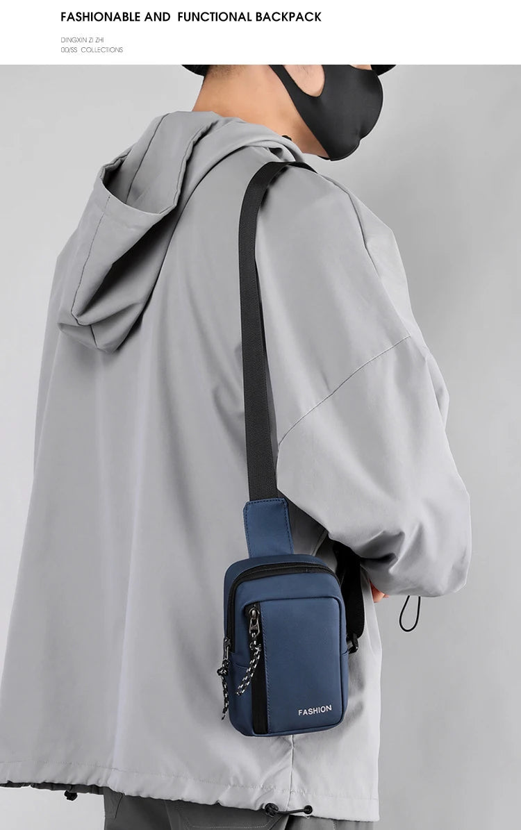 Casual Solid Men Crossbody Bags Male Oxford Handbag Shoulder Bags Boy Messenger Bags 2023 Man Handbags for Travel Satchel Black