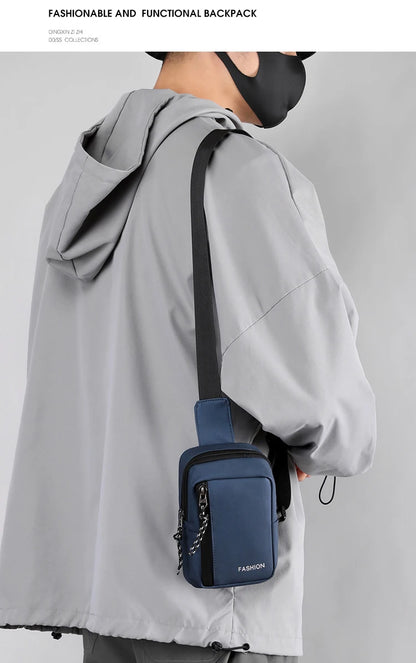Casual Solid Men Crossbody Bags Male Oxford Handbag Shoulder Bags Boy Messenger Bags 2023 Man Handbags for Travel Satchel Black