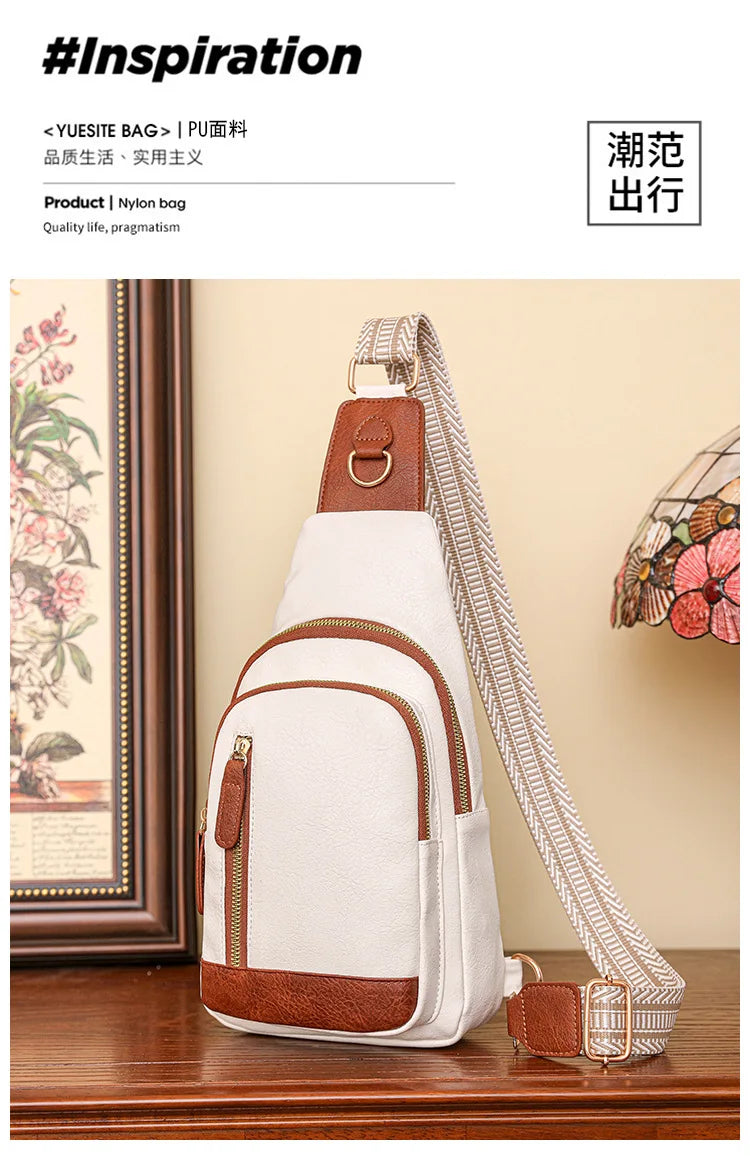 Women Bag Fashion Sling Bag for Woman High Quality PU Leather Pack Crossbody Chest Bolsa Feminina Sacs À Main Shoulder Messenger