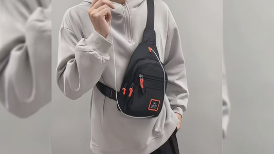 Men's leisure outdoor hiking bike shoulder bag, waterproof sports crossbody bag, travel backpack, men's chest bag, shoulder bag
